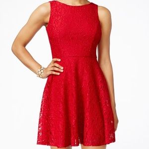 Beautiful Lace Red Dress!